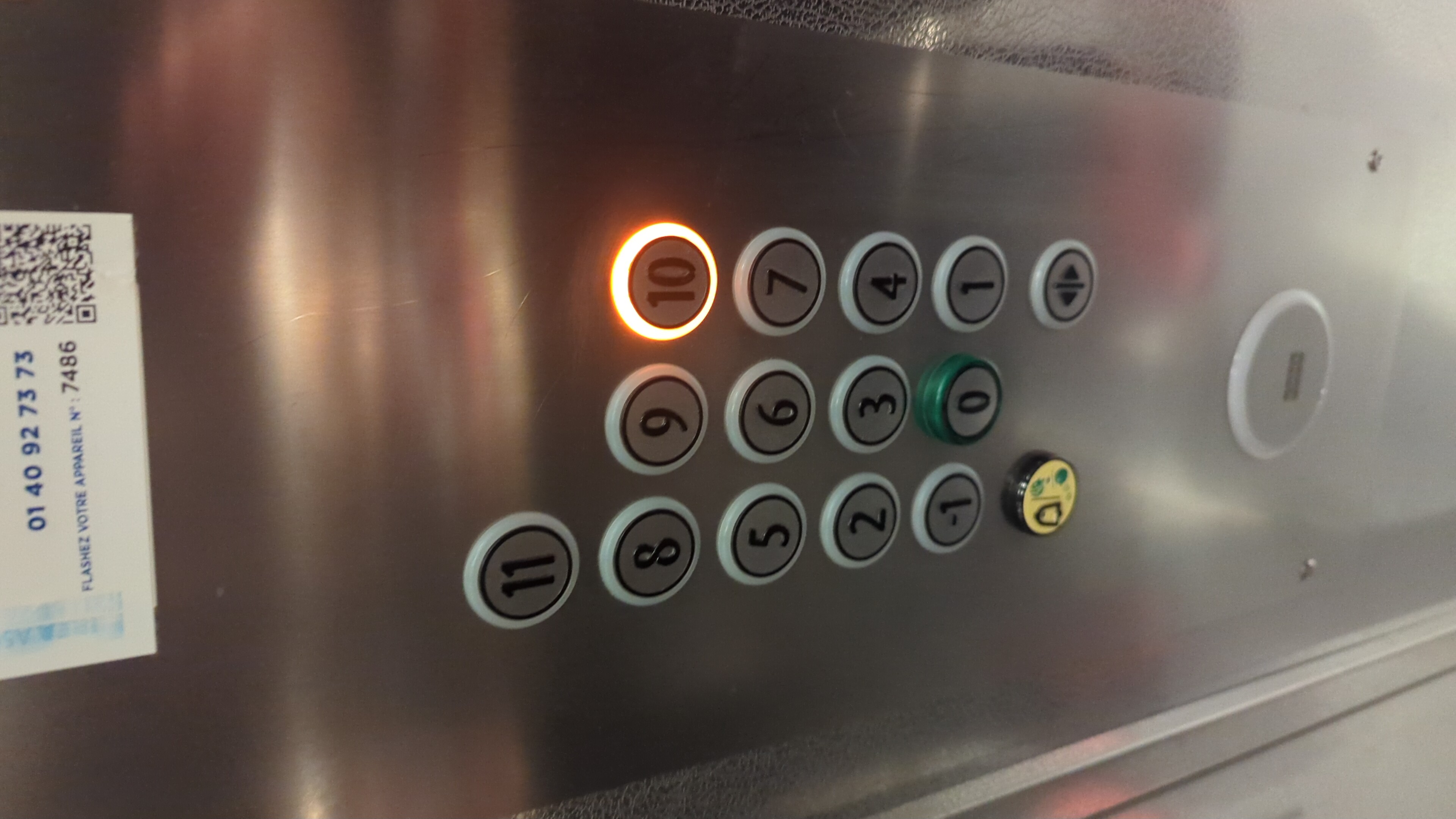 In the elevator