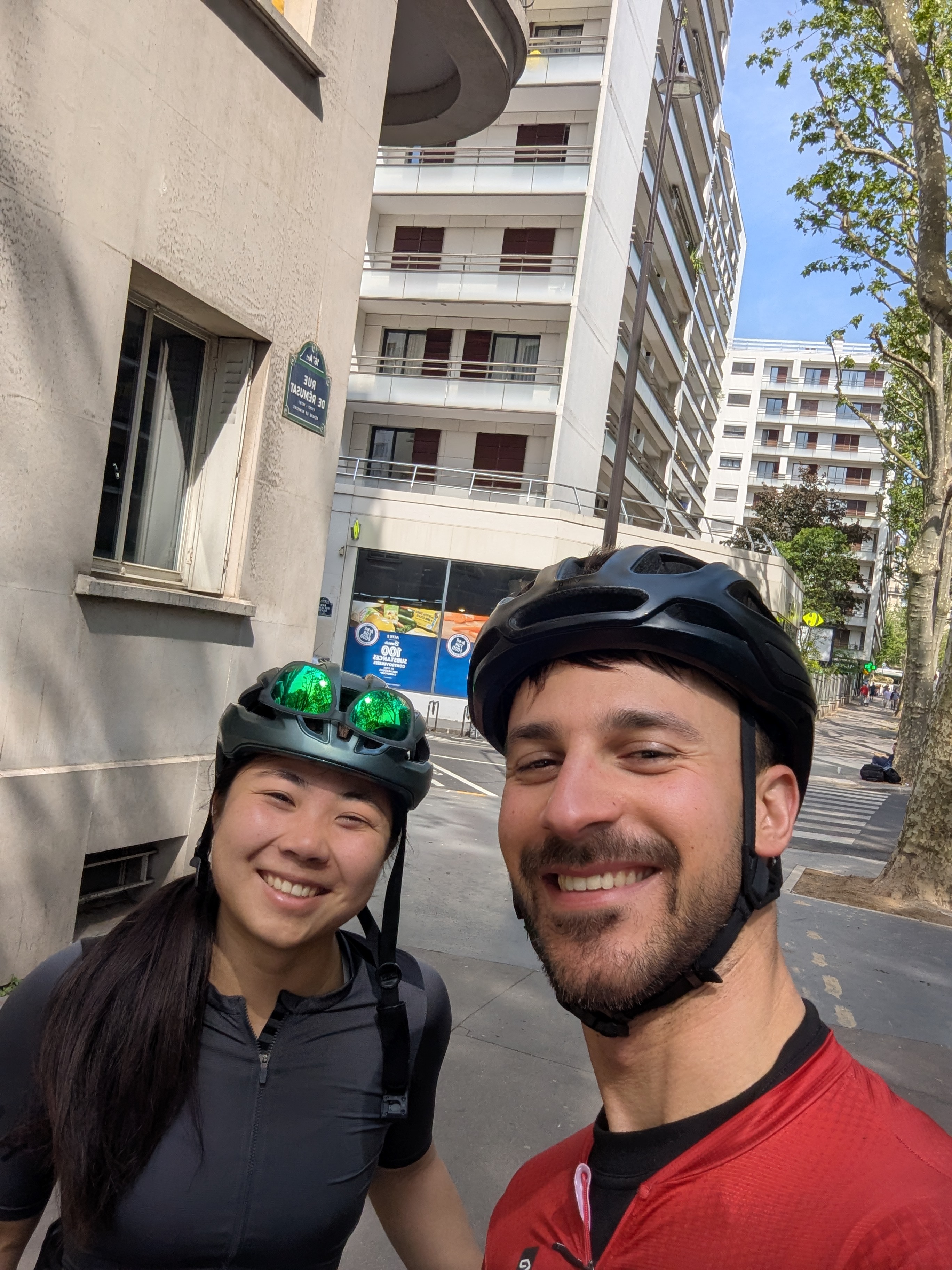 Bike ride selfie